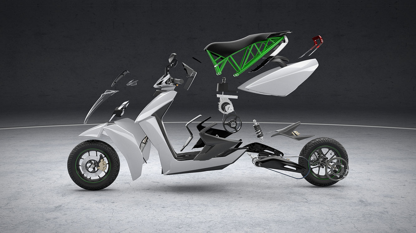 scooter ather electric s340 production