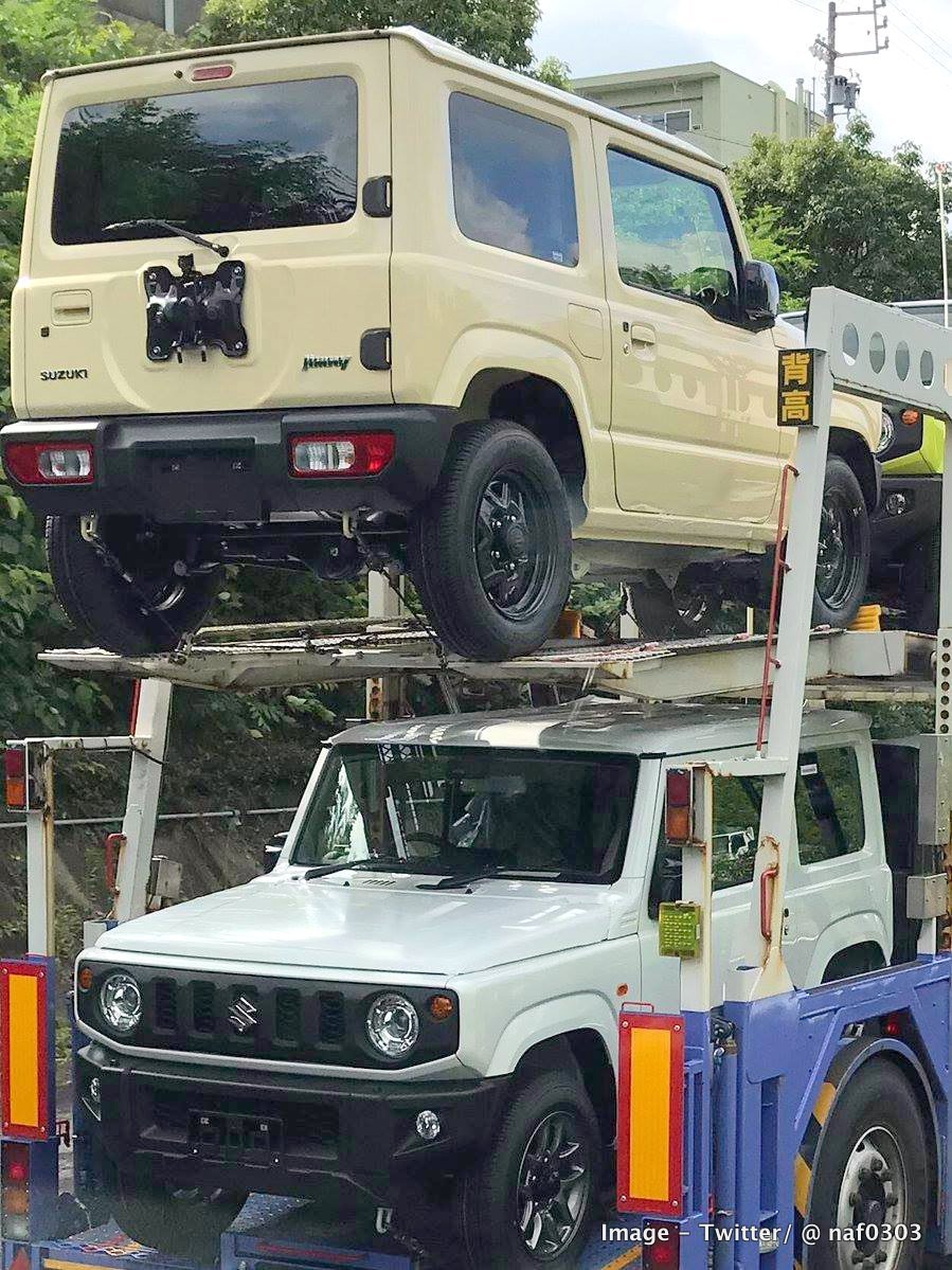 Suzuki Jimny 4x4 SUV getting ready for launch - Army Green colour spotted  in plant