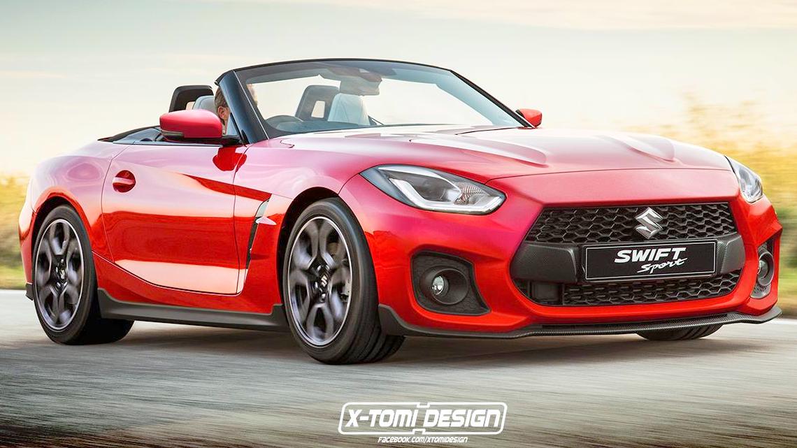 New Maruti Swift convertible based on BMW Z4 sports car - Rendering