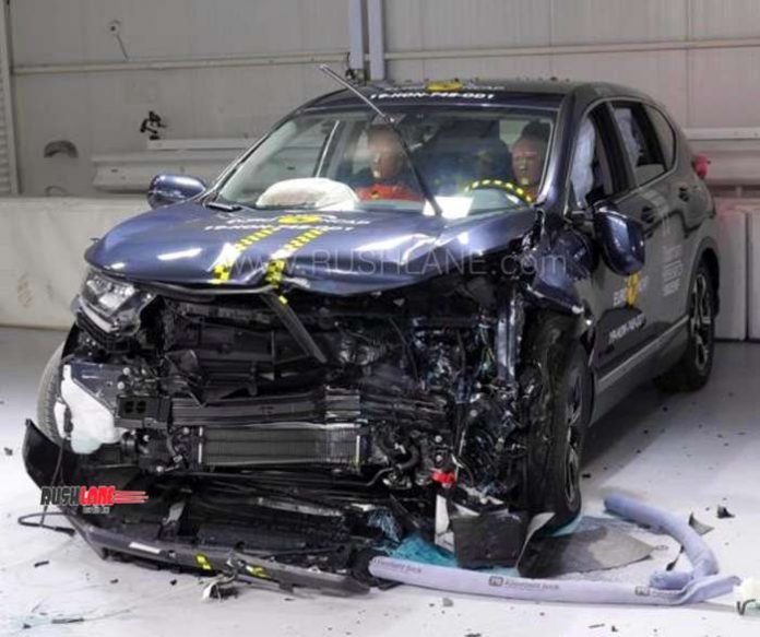 New Honda CRV scores 5 Stars safety rating in crash test Video