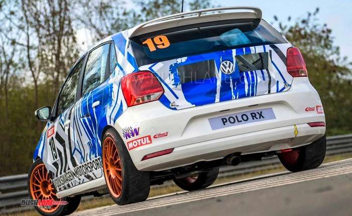 Volkswagen Polo with 205 PS engine in the boot - Special race car for India