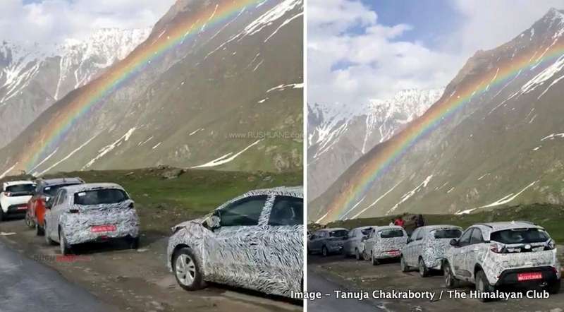 Tata cars spied rainbow