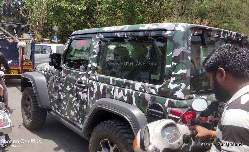 2020 Mahindra Thar Hard Top Side View Spied Inspired By