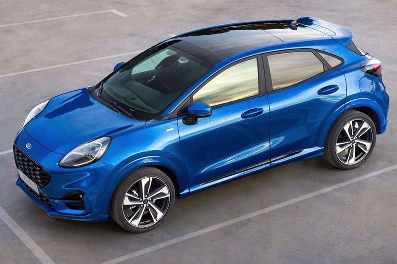 Ford Puma is a subcompact crossover SUV produced by Ford. It has unique  interior design. Stock Photo
