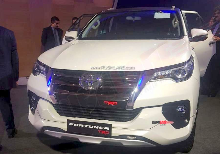 New Toyota Fortuner TRD Sportivo showcased to dealers in India.