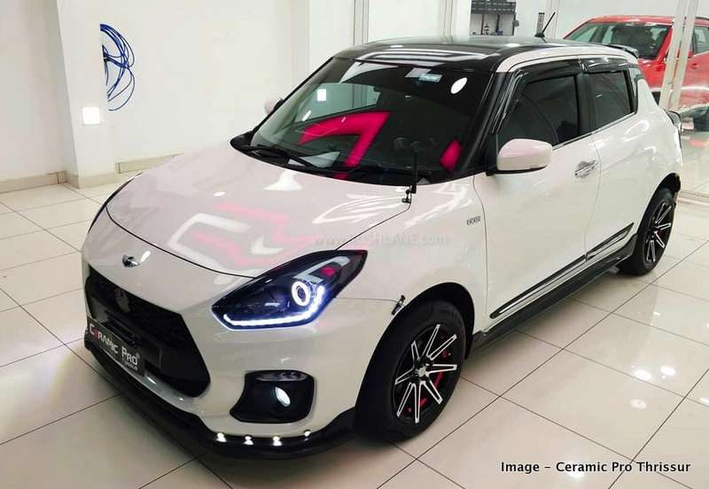 Maruti Swift Modified With Sport Body Kit And Dual Tone