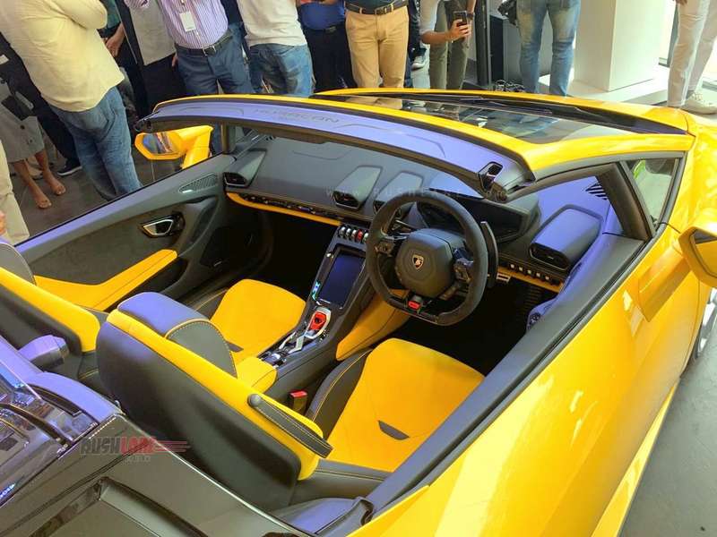 2019 Lamborghini Huracan Evo Spyder Launch Price Rs 4 1 Crore
