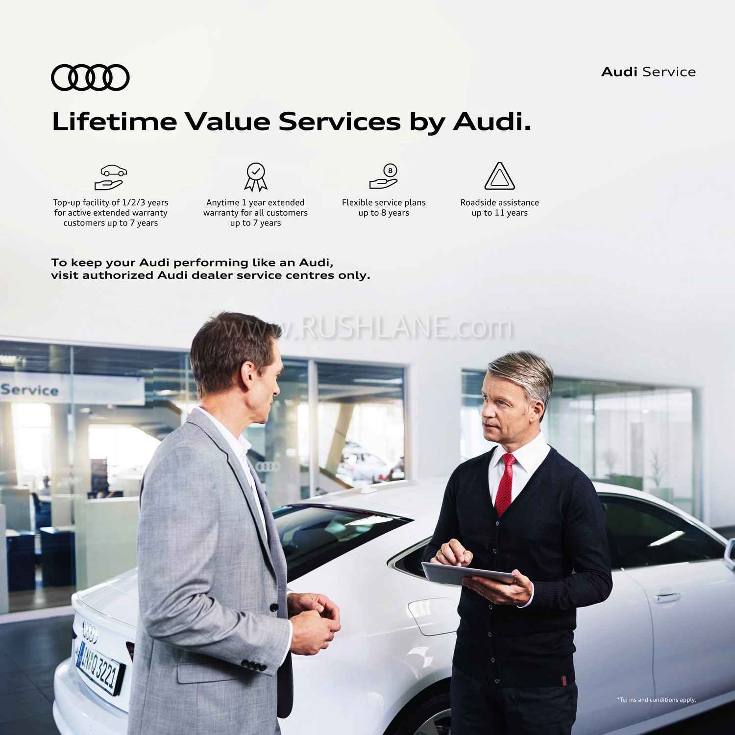 Audi India extended service