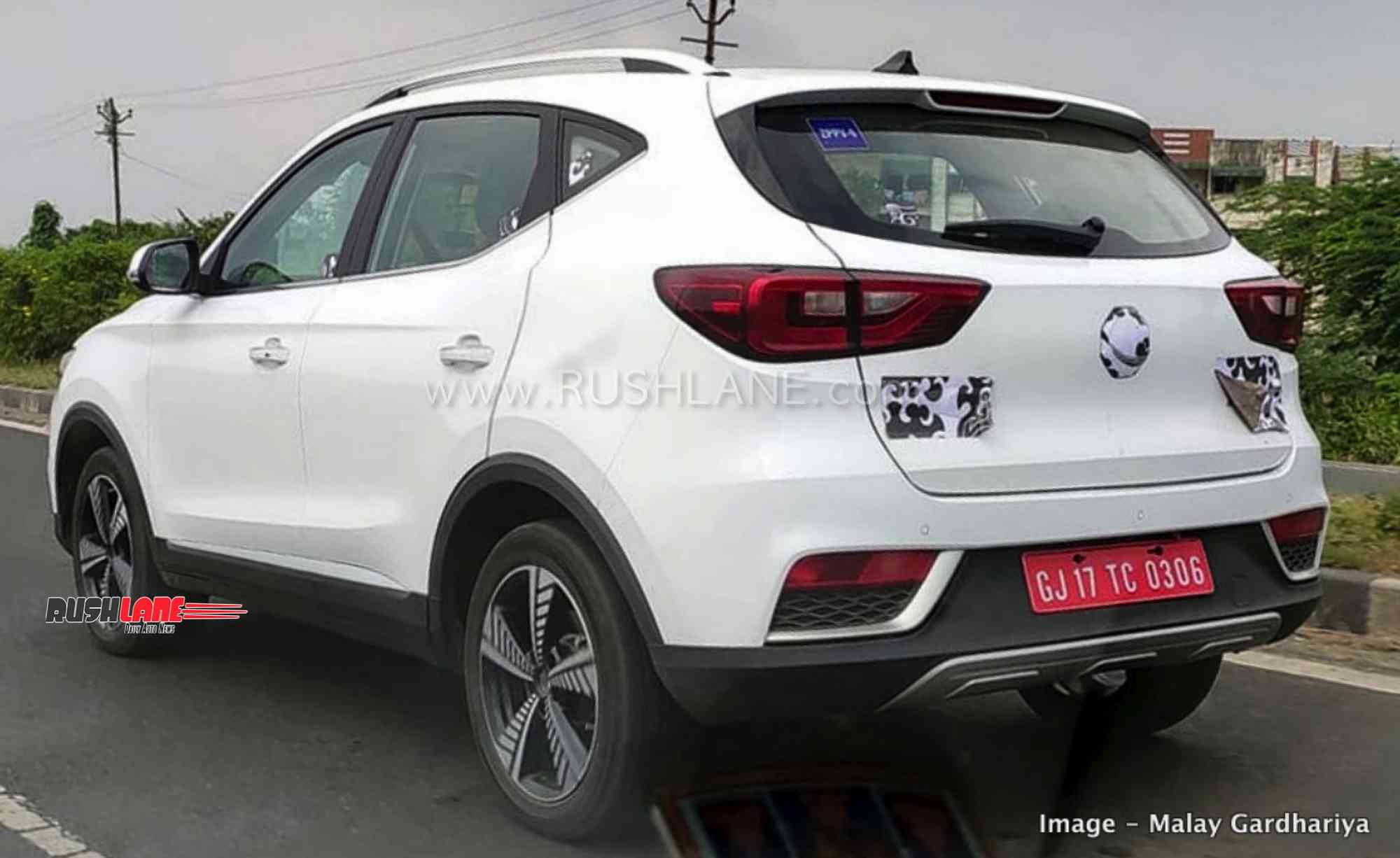 MG ZS spied in India