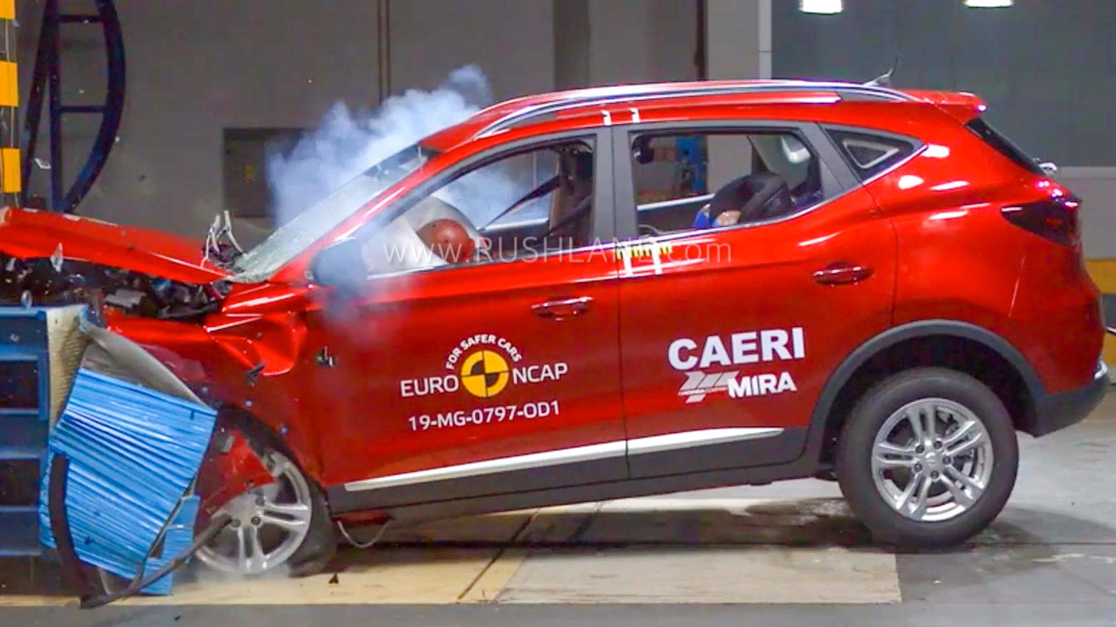 MG ZS electric SUV crash test