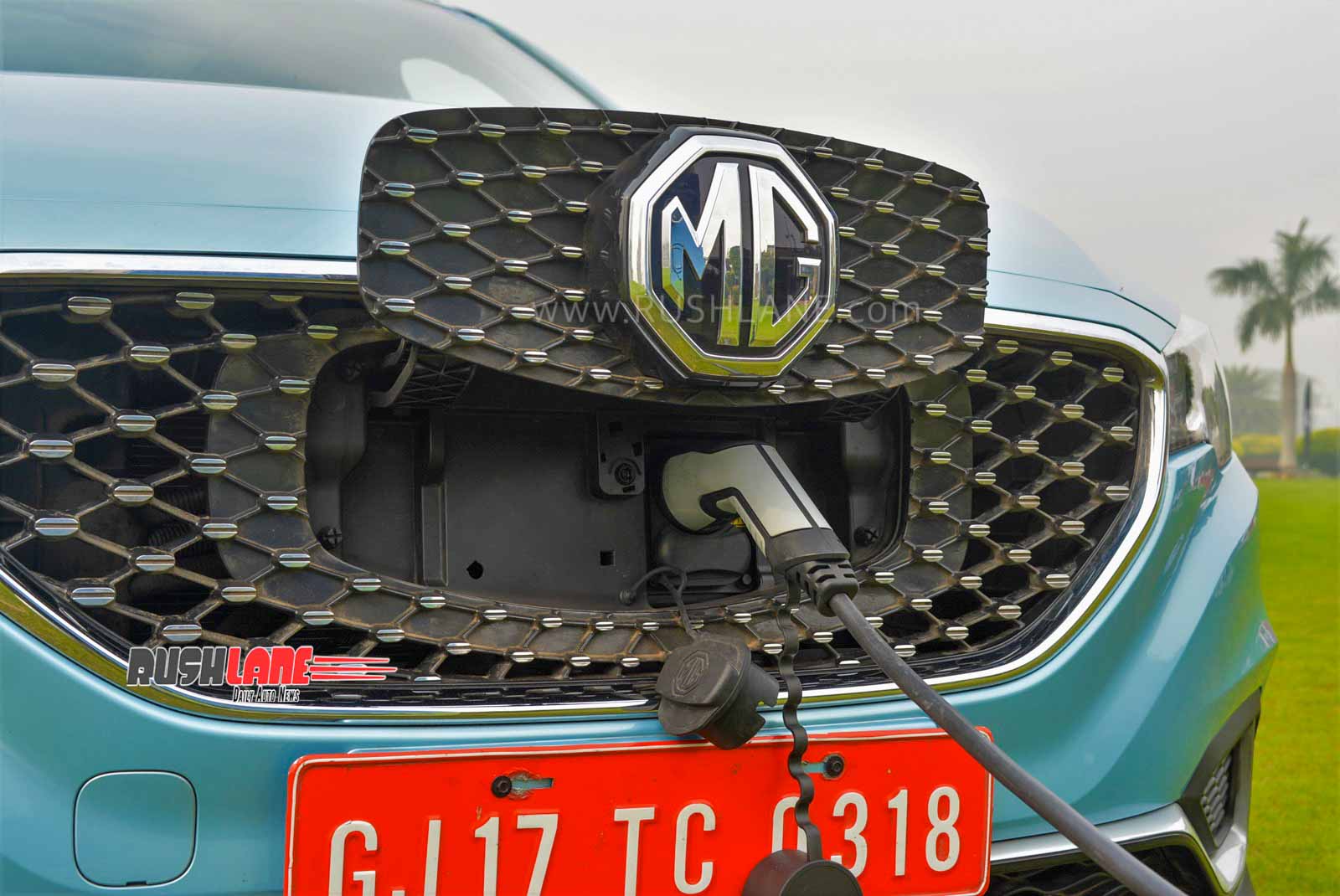 MG ZS electric SUV charging