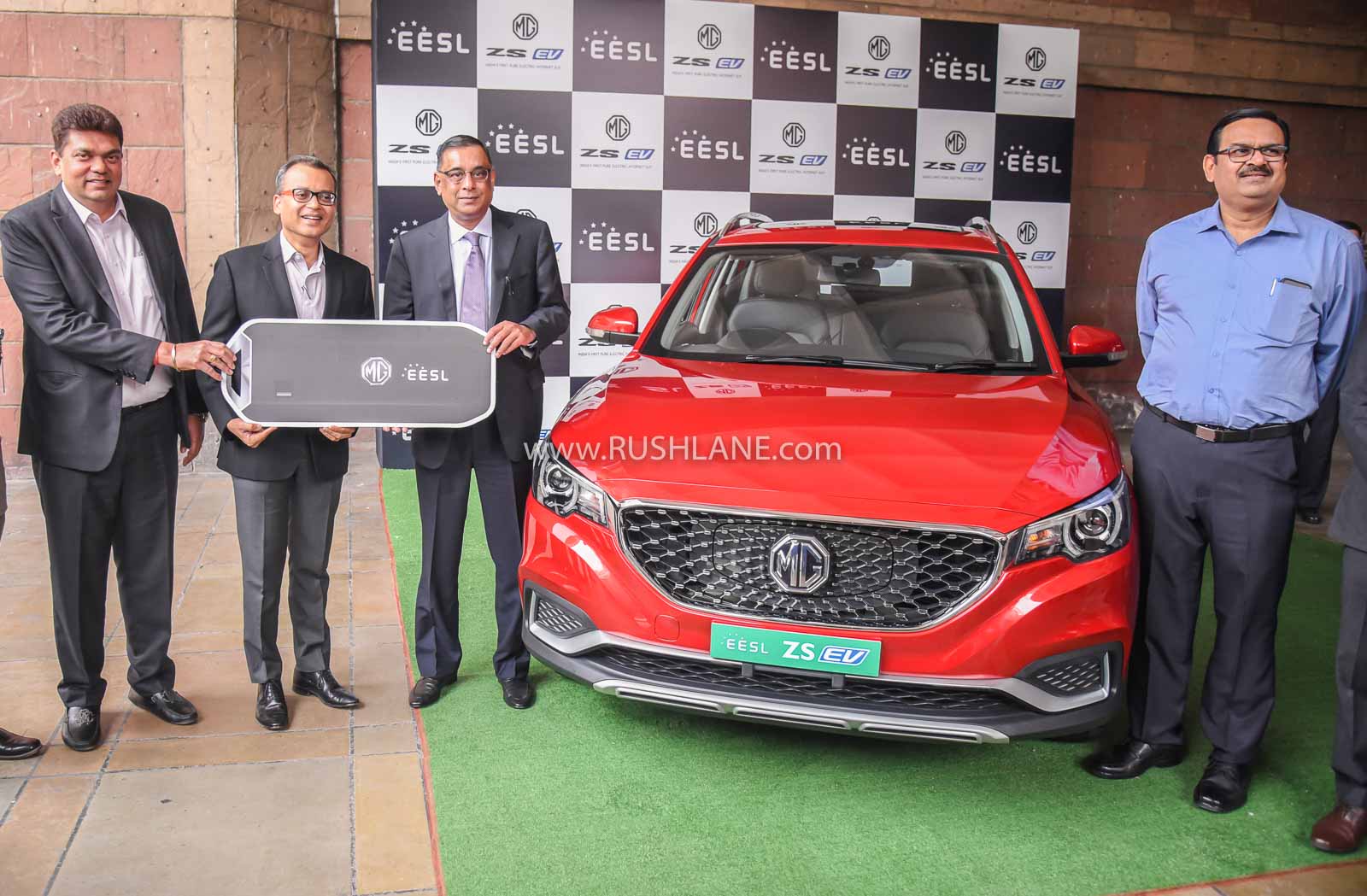 MG ZS electric SUV delivery starts First owner EESL, Govt of India