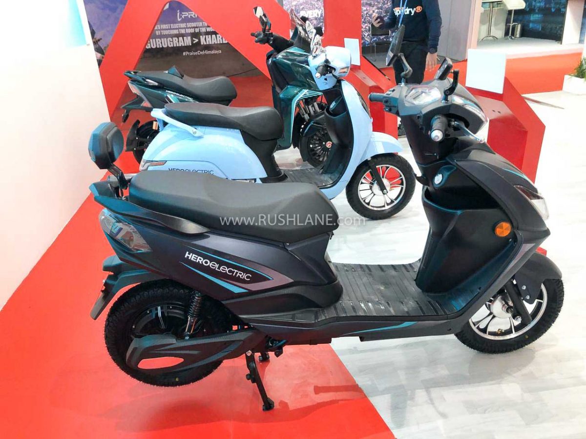 Hero Electric Scooter Ae 29 At Auto Expo Gets Smart Connectivity