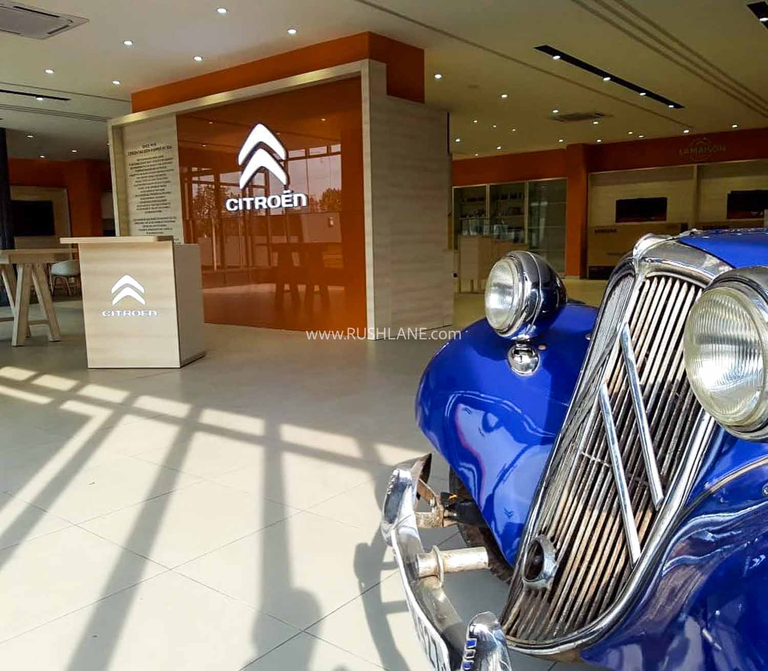 Peugeot Citroen first showroom in India.