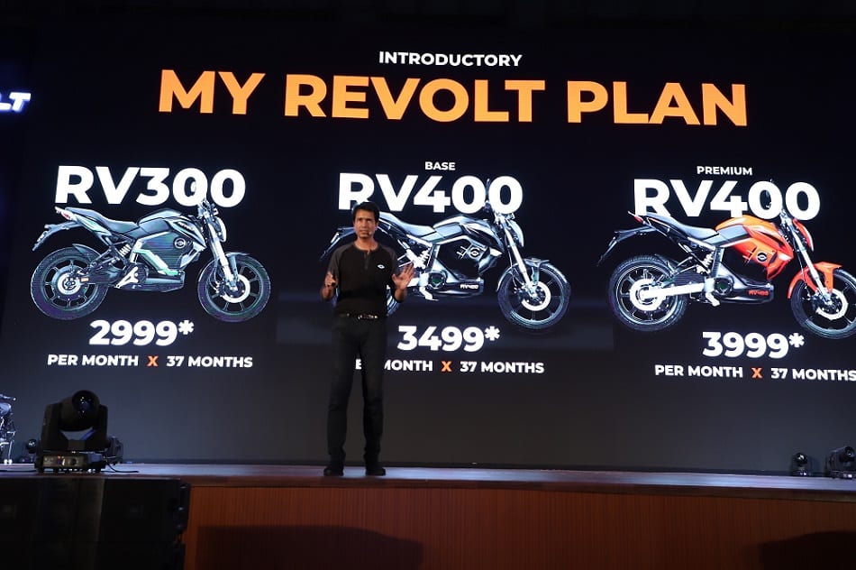 Revolt electric motorcycles - Pricing