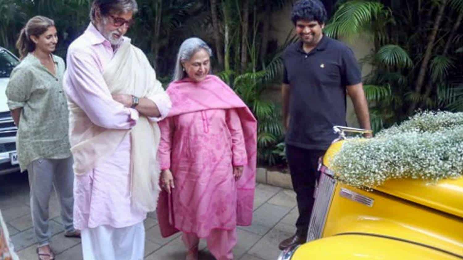 Amitabh Bachchan with the Ford Perfect