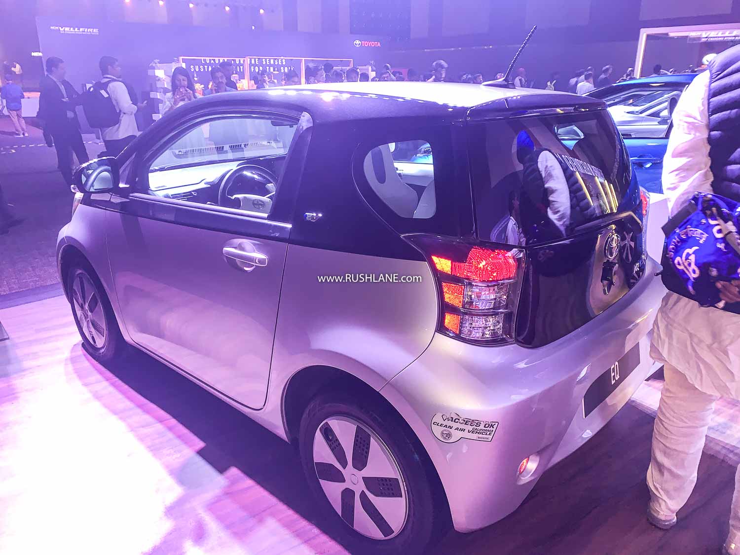 Toyota eQ small electric car showcased in India Range 100km
