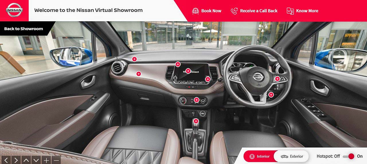 Nissan Kicks virtual showroom