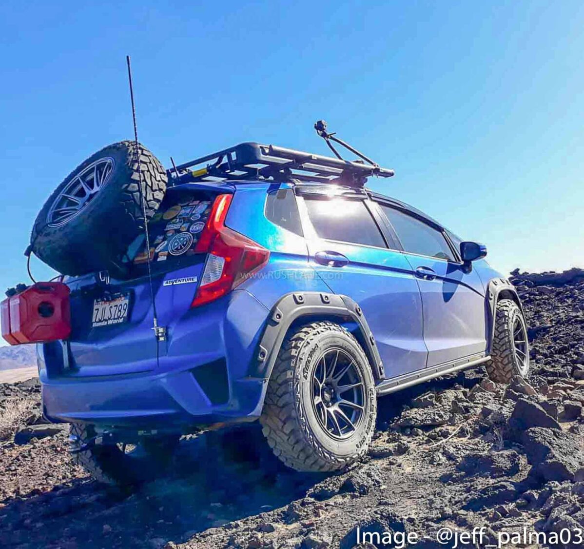  Honda Jazz modified  into an Offroader Can put 4x4 SUVs 