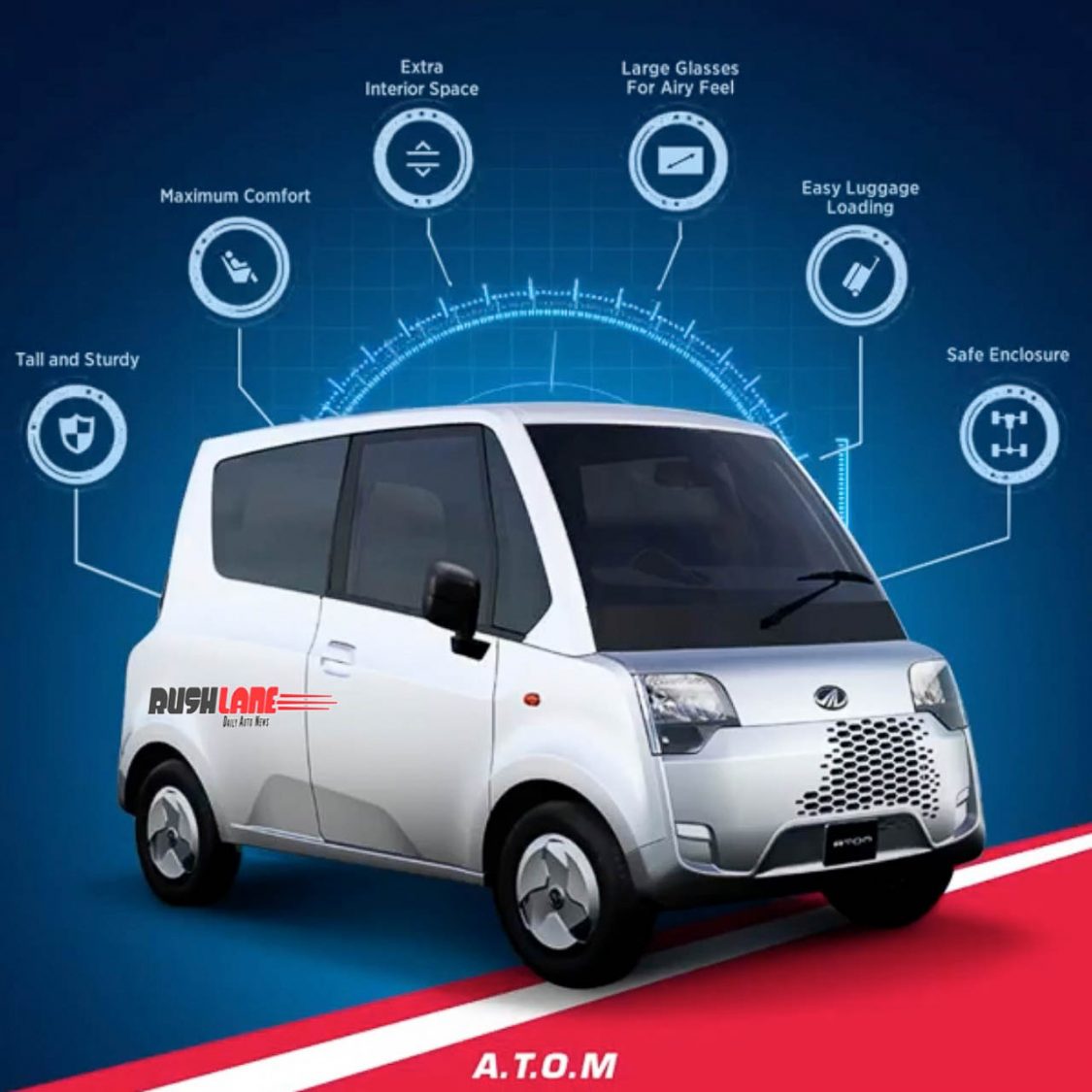 Mahindra Atom electric features teased New spy shots show road presence