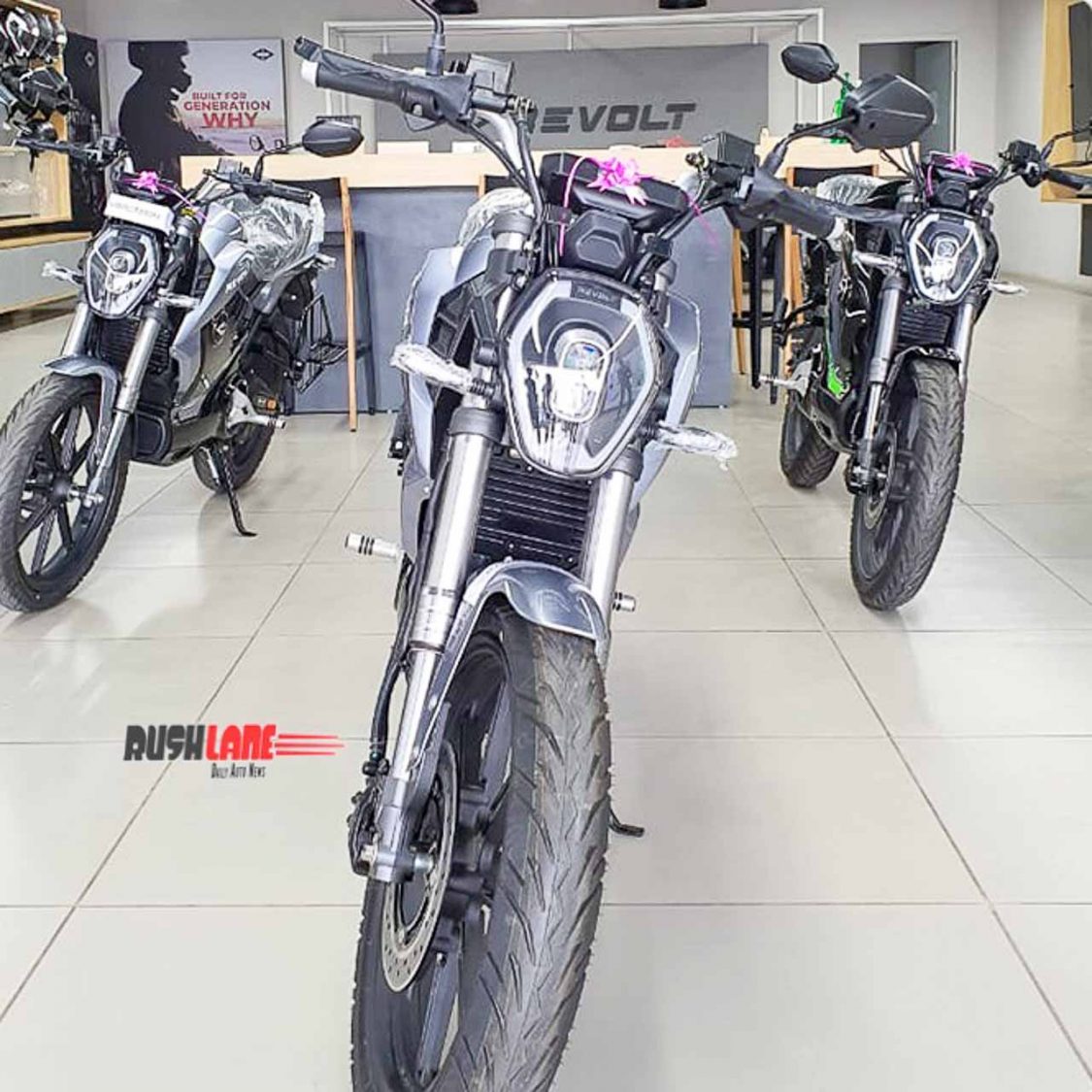 Revolt electric motorcycle delivery start in Ahmedabad, Chennai