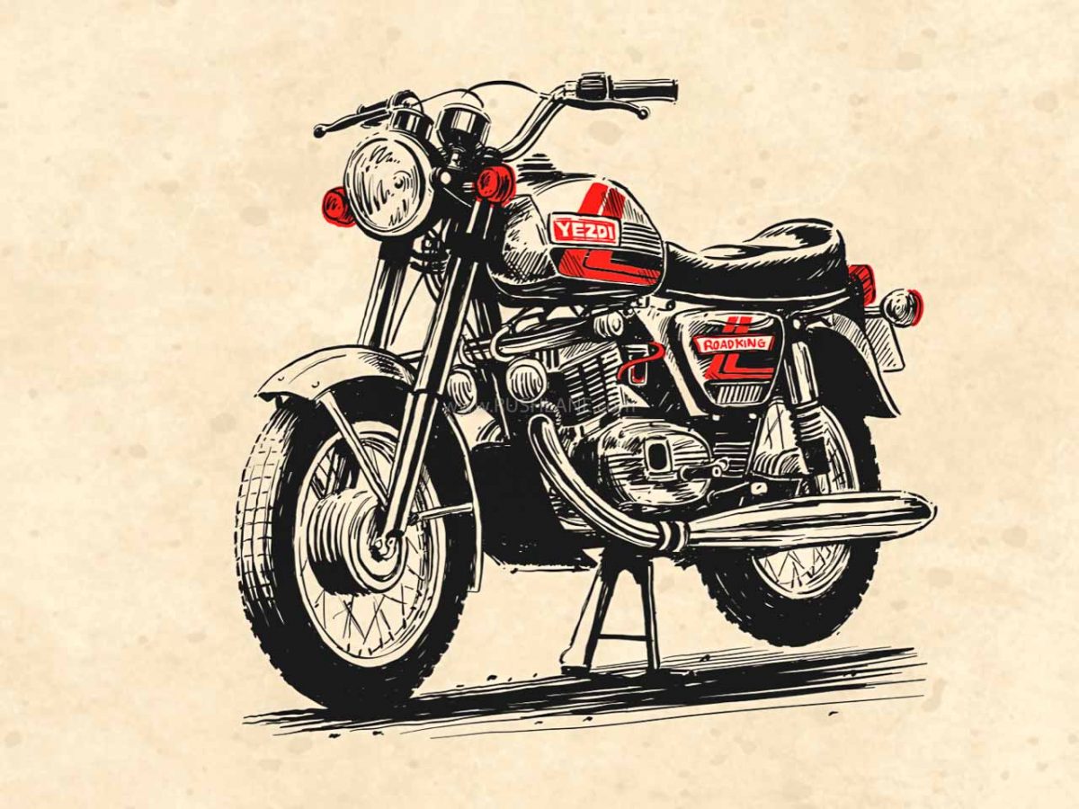 Мотоцикл Ява 350 рисунок