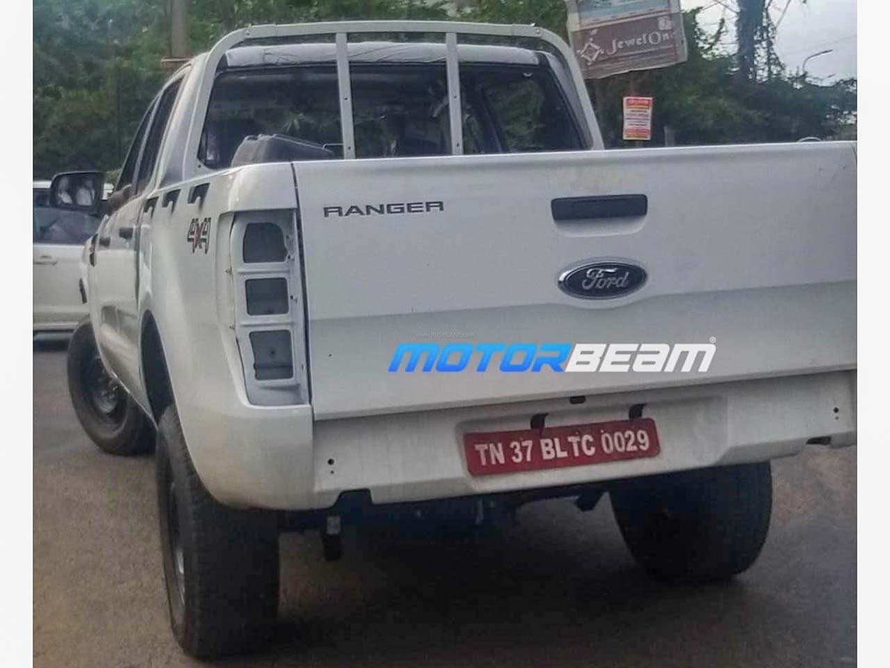 Ford Ranger 4x4 Pickup Truck Spied In India Isuzu V Cross Rival