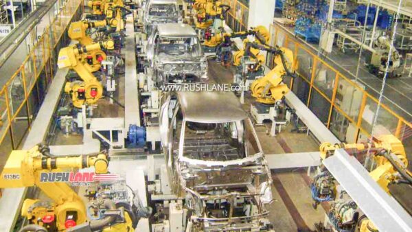 Maruti car plant production line