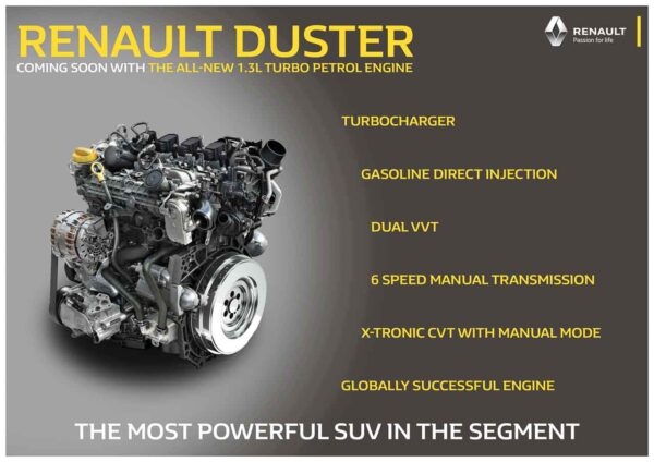 Duster Petrol Turbo Engine Details