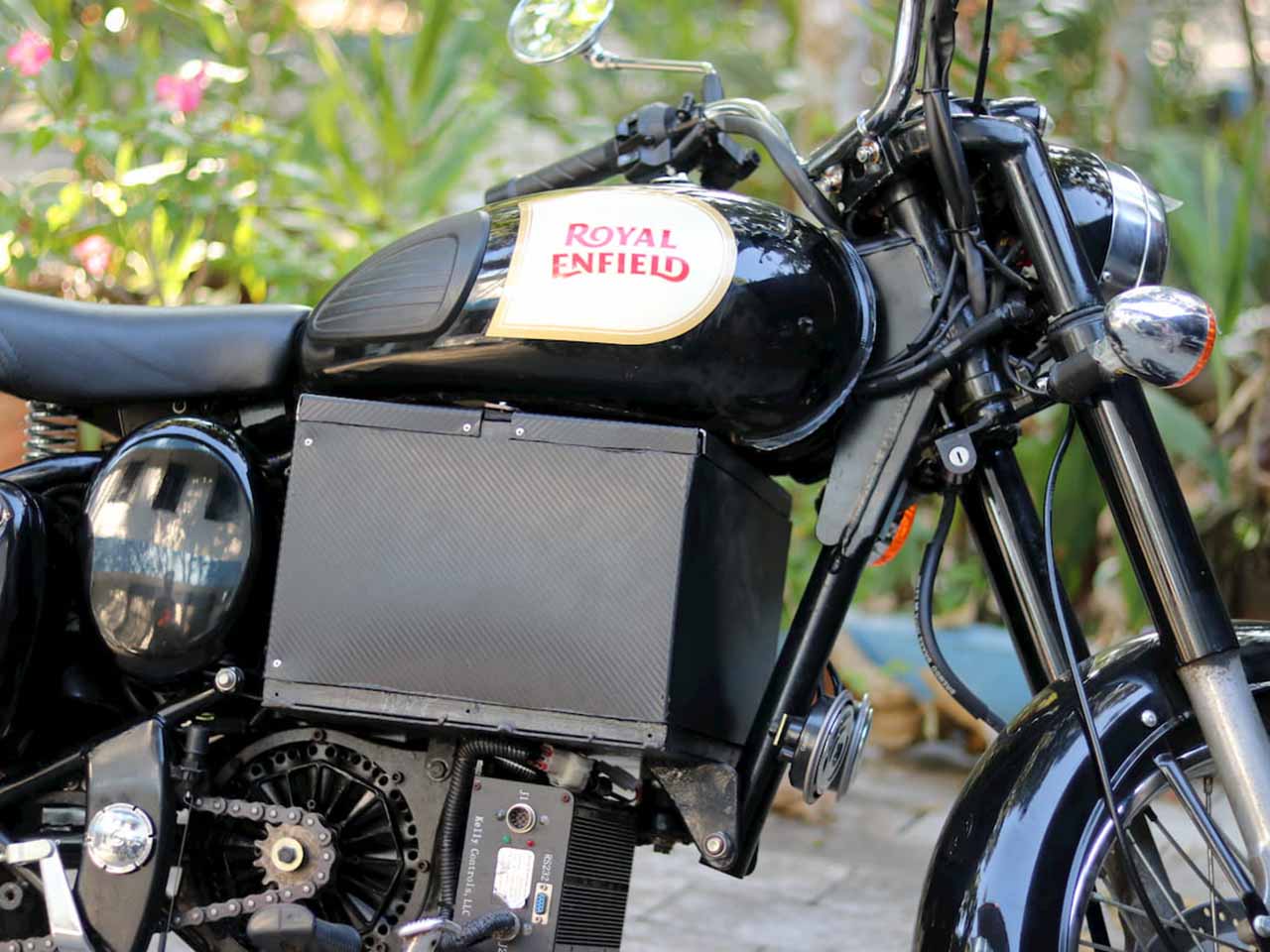 Royal Enfield Classic 350 modified electric motorcycle from Kerala