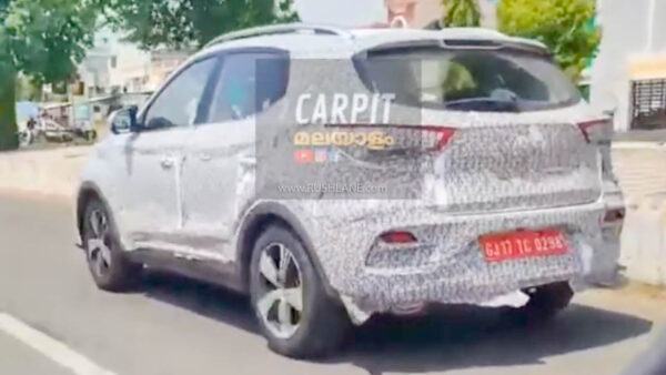 MG ZS Petrol Spied