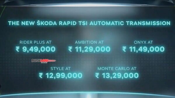 Skoda Rapid Automatic Prices