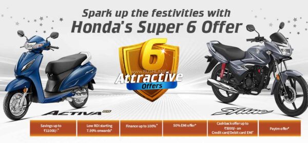 Honda Discount Offers Oct 2020