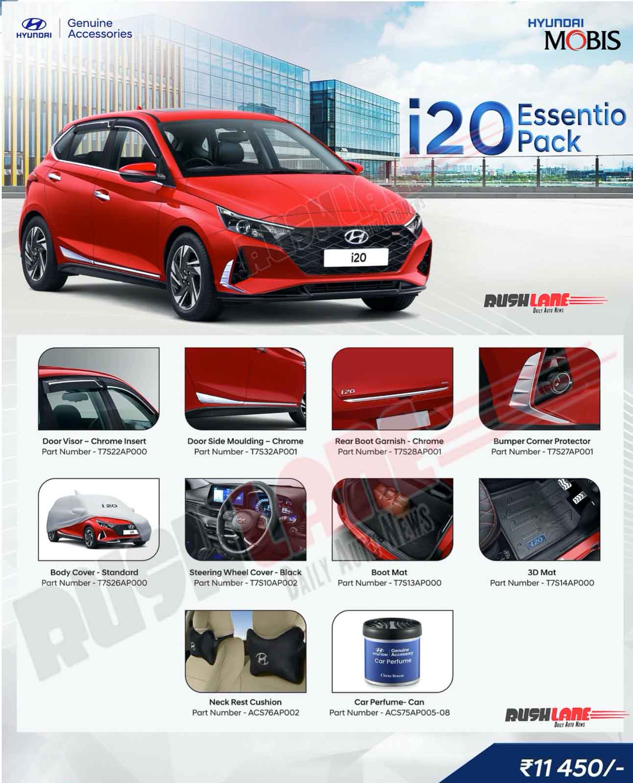 New Hyundai i20 Accessory Packs Price Details - Essentio, Premium