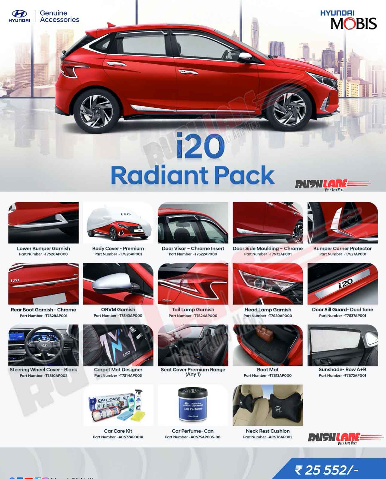 Hyundai i20 Radiant Accessory Pack