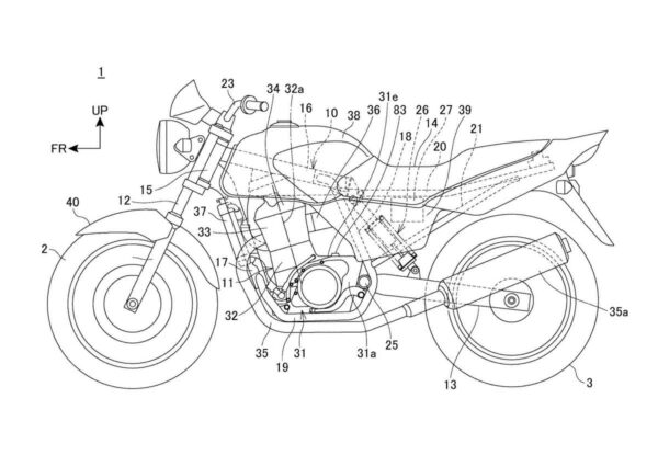 Honda CB 250cc patent leaks