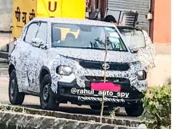 Tata HBX Front Spied