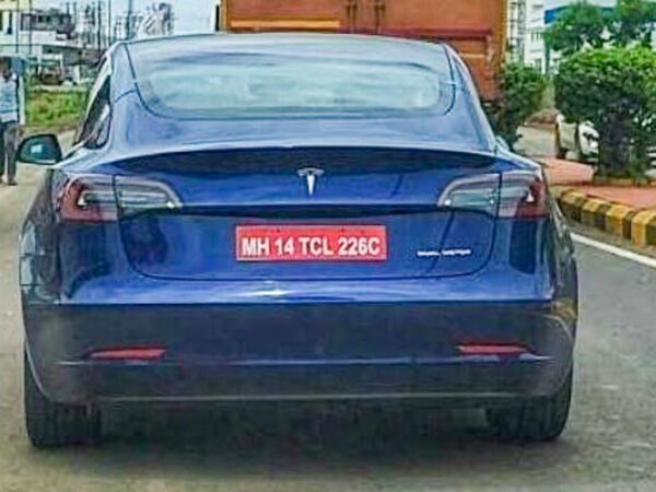 Tesla Model 3 Spied In Pune