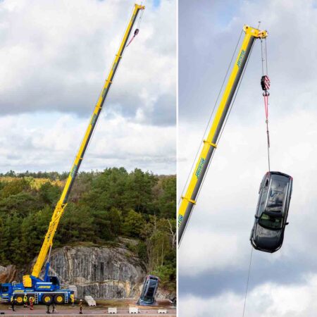 Volvo Car Vertical Crash Test