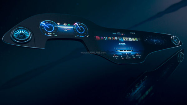 Mercedes S Class Electric Car's Full Dashboard Curved Display Unveiled