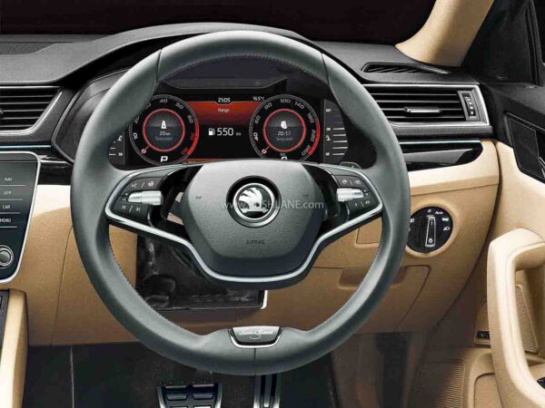 2021 Skoda Superb with new 2 spoke steering wheel for L&K