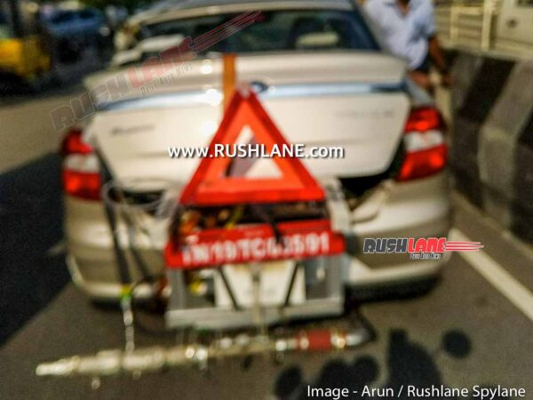 BS6 Ford Aspire CNG spied testing