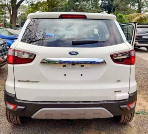 Ford EcoSport without spare wheel on tailgate