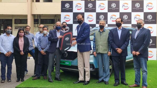 MG ZS Electric Car Donated To IIT Delhi