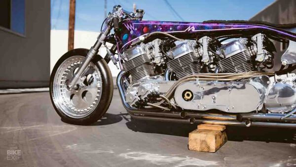 Galaxy Custom Motorcycle With 3 Engines