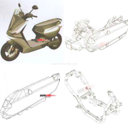 Upcoming Ather Electric Scooter Sketch Patented