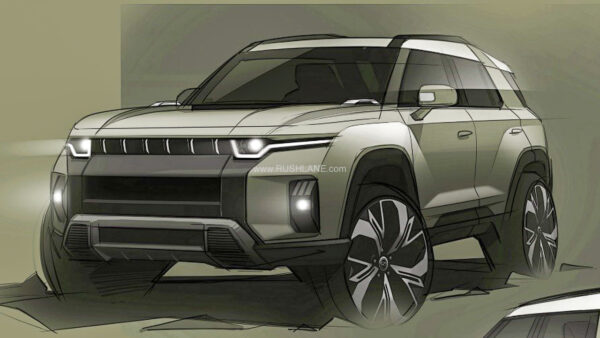 SsangYong J100 Electric SUV Teaser