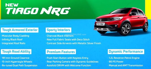 Tata Tiago NRG Features
