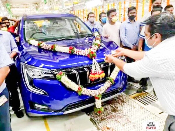Mahindra XUV700 First Unit Rolls Out Of Production Plant