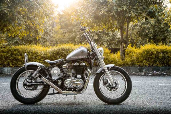 Royal Enfield Classic Modified Into A Bobber